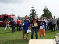 Z leva první Michal Tydrych Čeperka, druhý Tomáš Milaberský Horní Měcholupy a třetí Radek Zapletal Čeperka